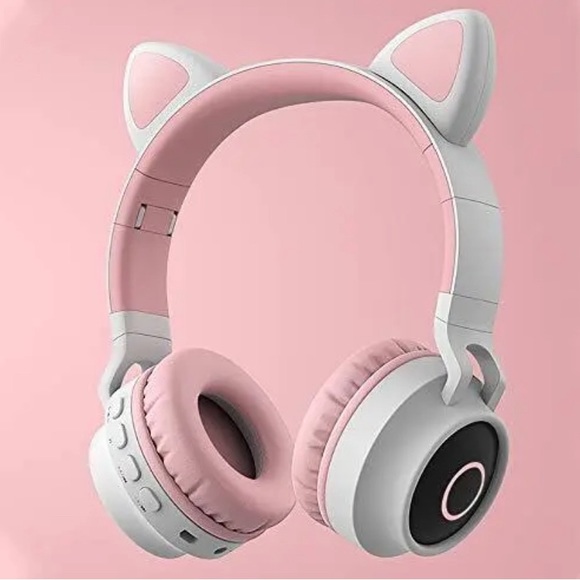 Cat Ears Headphones LED Light Bluetooth Stereo Wireless, Mic different features - Picture 10 of 11